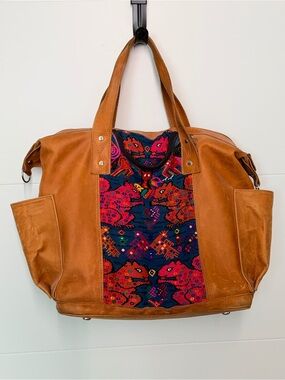 Nena & Co. Full sized CDB Bag with Vibrant Embroidered squirrels